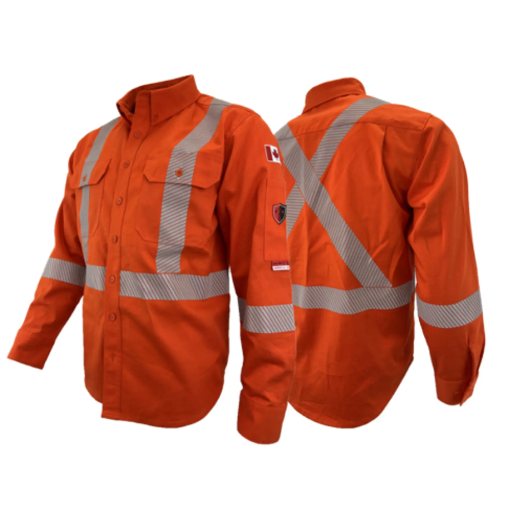 Atlas 404 Flame Resistant 8 oz 88% Cotton/12% Nylon FR/Arc Flash Work Shirt | Supersoft® Technology, HRC 2, Enhanced Safety and Comfort | Sizes XS-7XL