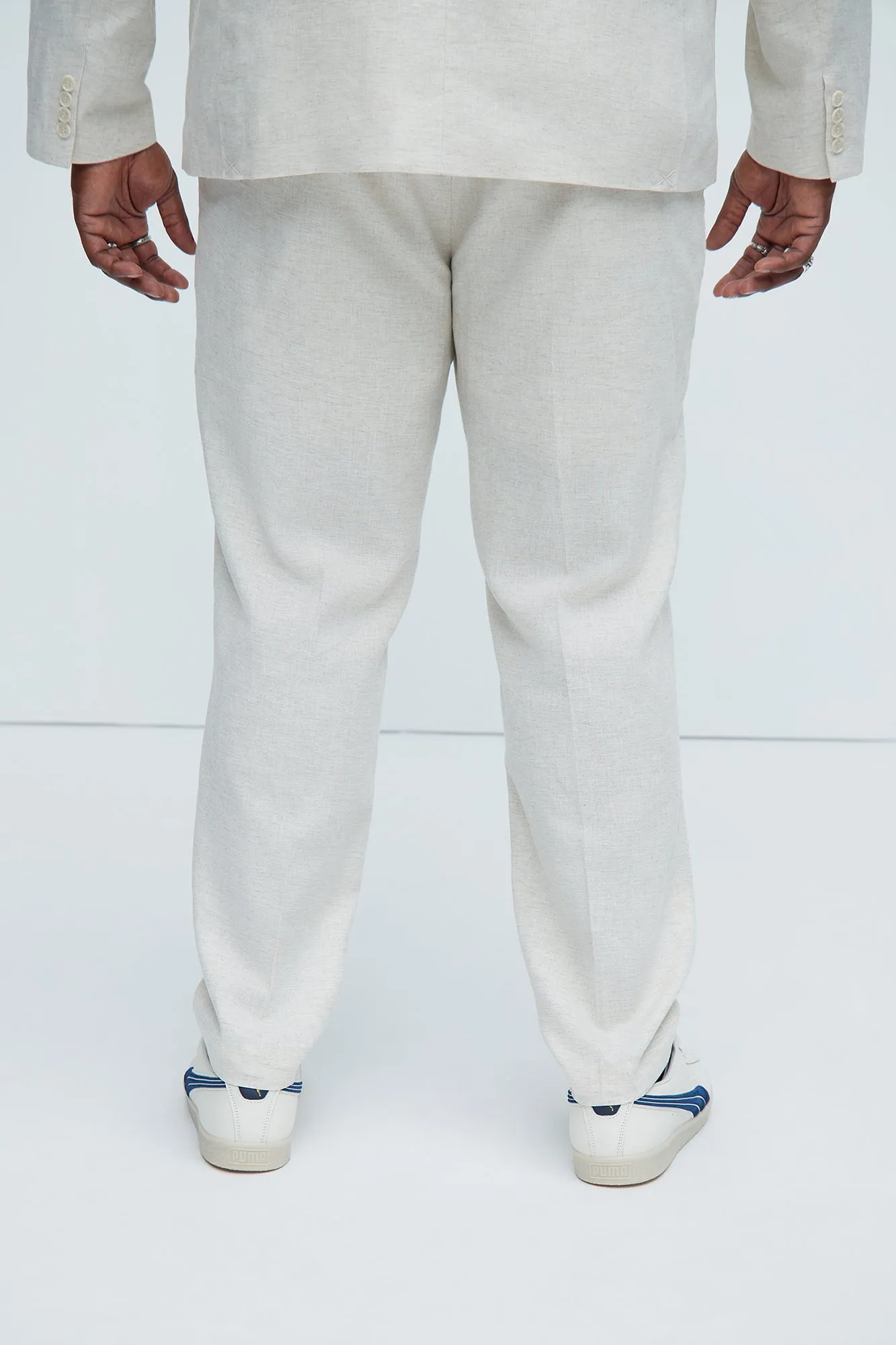 Bahamas Straight Linen Trousers - Oatmeal