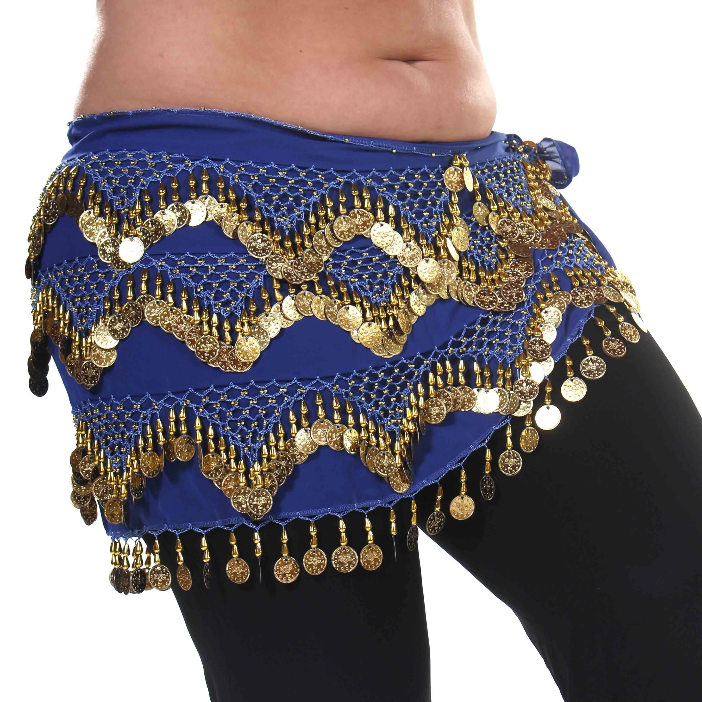Belly Dance Plus Size Chiffon Triangular Pattern Hip scarf | THE WINDING WINDS