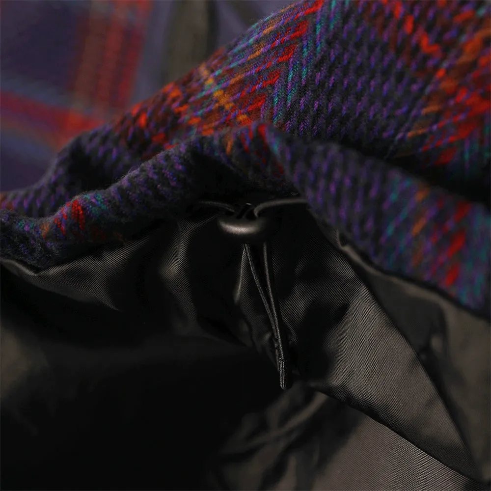 BETTER THAN CHECK ANORAK SHIRT NAVY / PURPLE CHECK