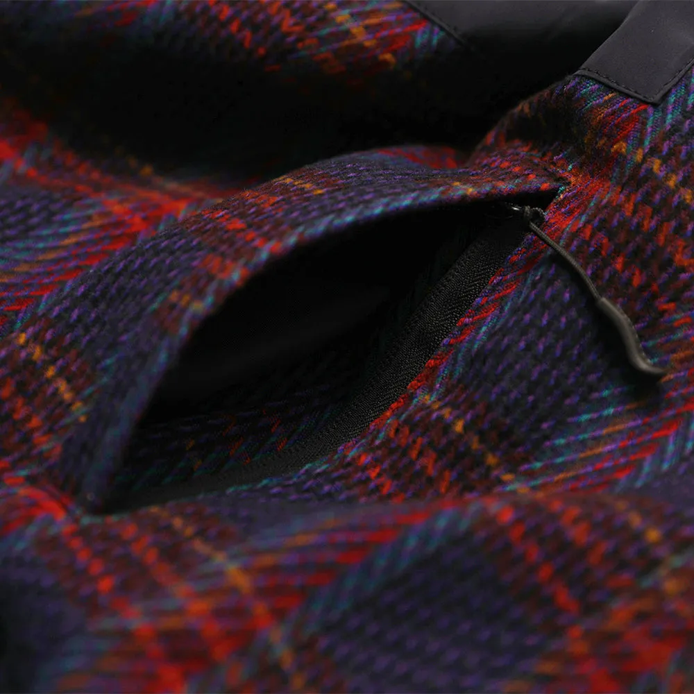 BETTER THAN CHECK ANORAK SHIRT NAVY / PURPLE CHECK