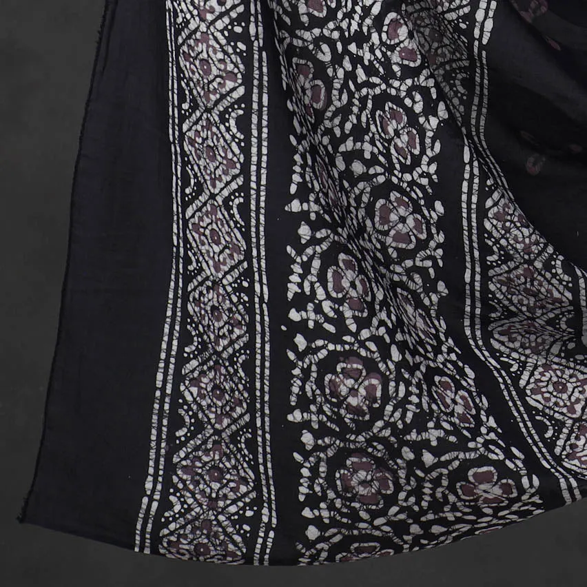 Black - Kutch Print Cotton 3pc Batik Dress Material 62