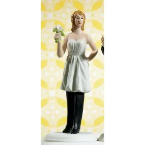 Bride "In Charge" Wearing Pants Mix & Match Cake Toppers