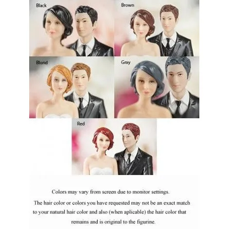 Bride "In Charge" Wearing Pants Mix & Match Cake Toppers