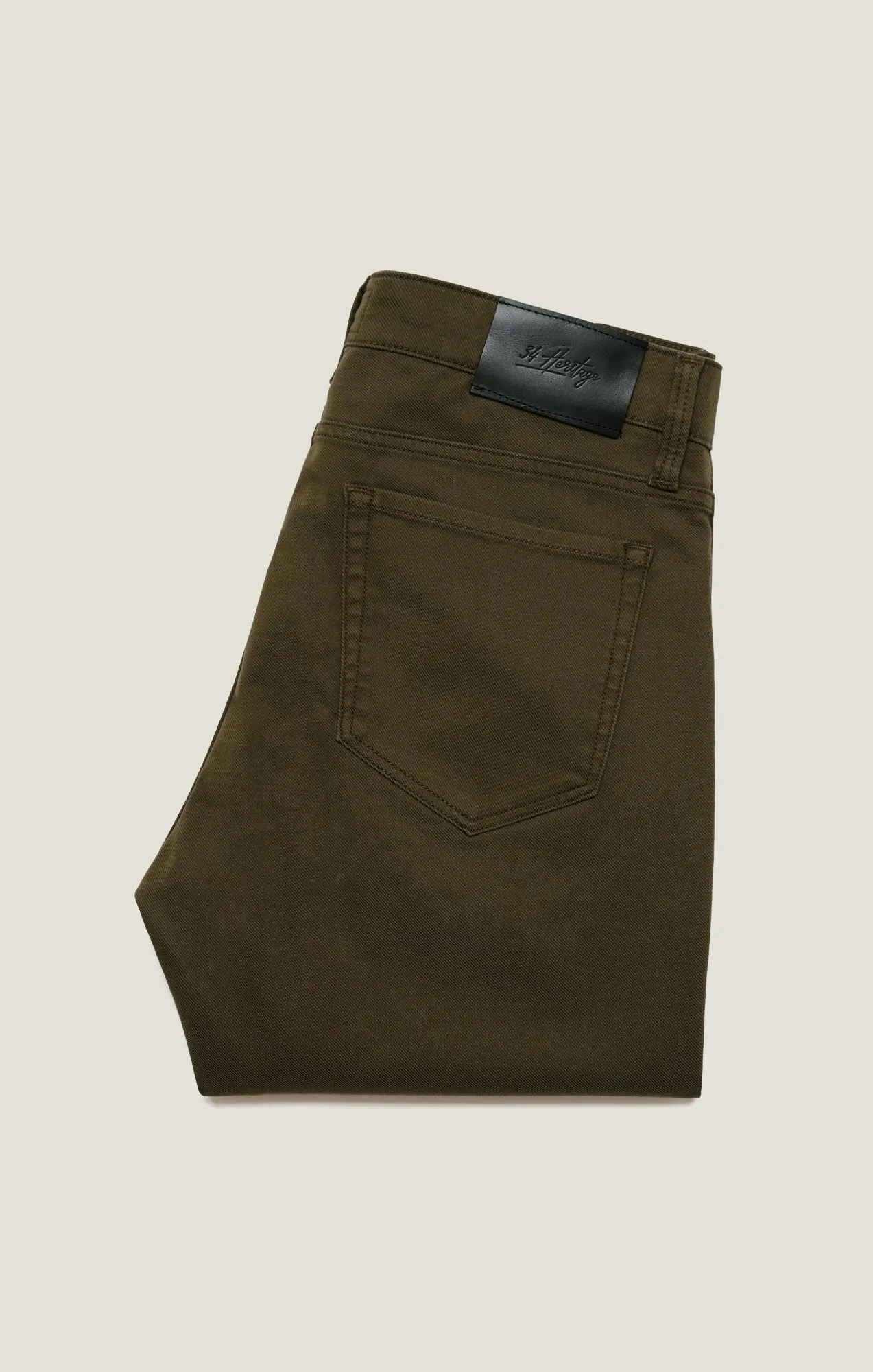 Charisma Relaxed Straight Pants in Dusky Green Coolmax