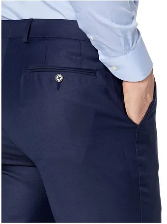 Lauren Ralph Lauren Mens Classic fit Dress Pants 38 / 34 Blue Solid