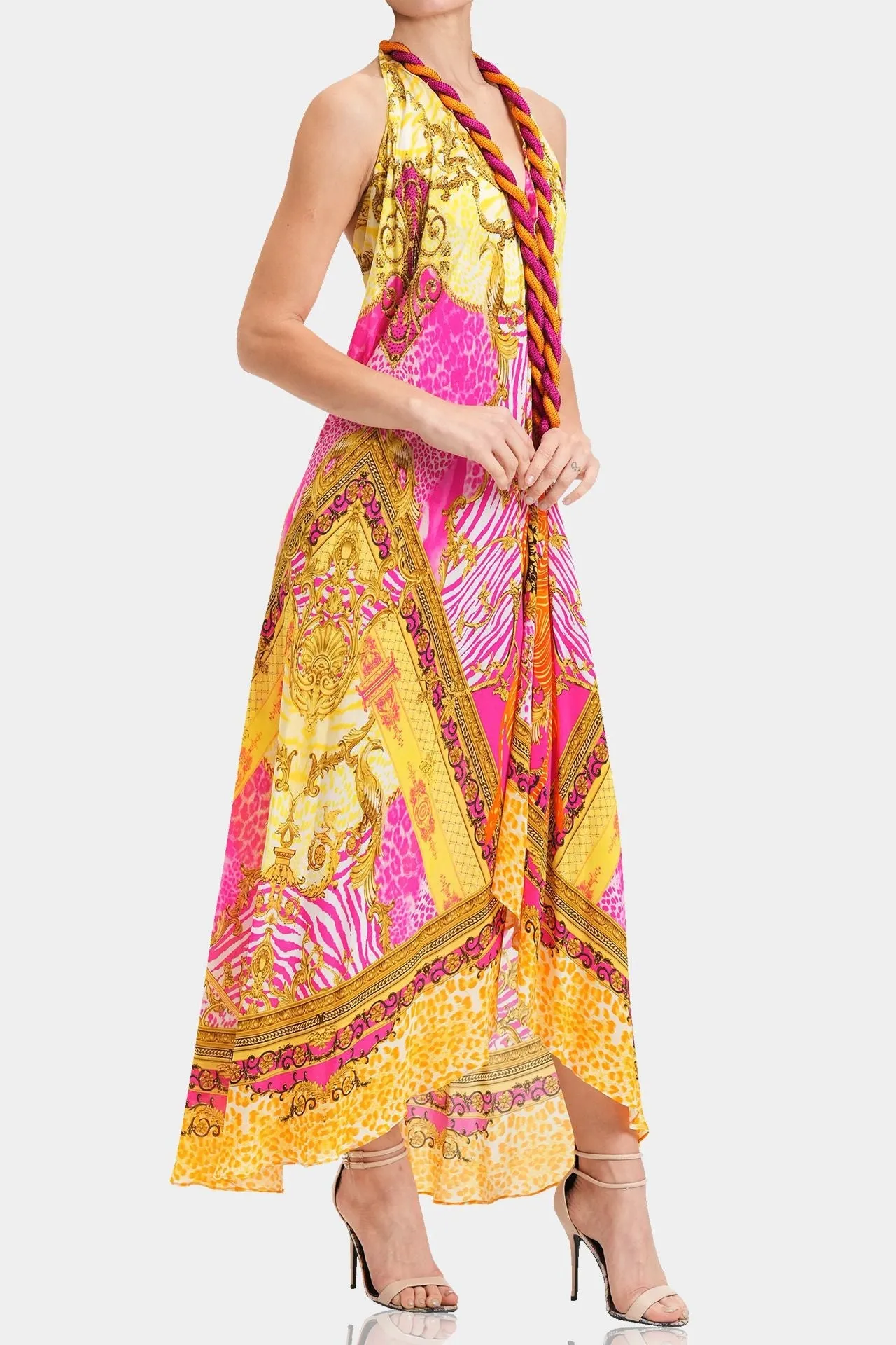Long Silk Maxi Dress