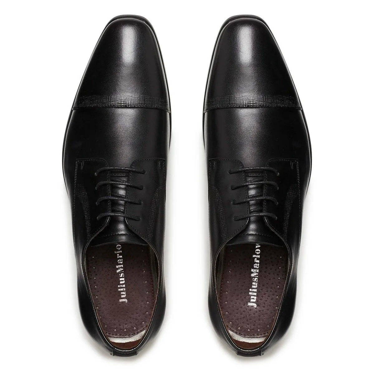 Mens Julius Marlow Jaded Work Leather Brown / Black Mens Lace Up Dress Shoes