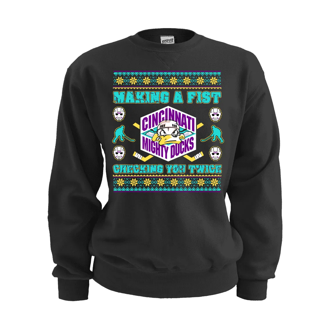 Mighty Ducks Ugly Christmas Sweatshirt