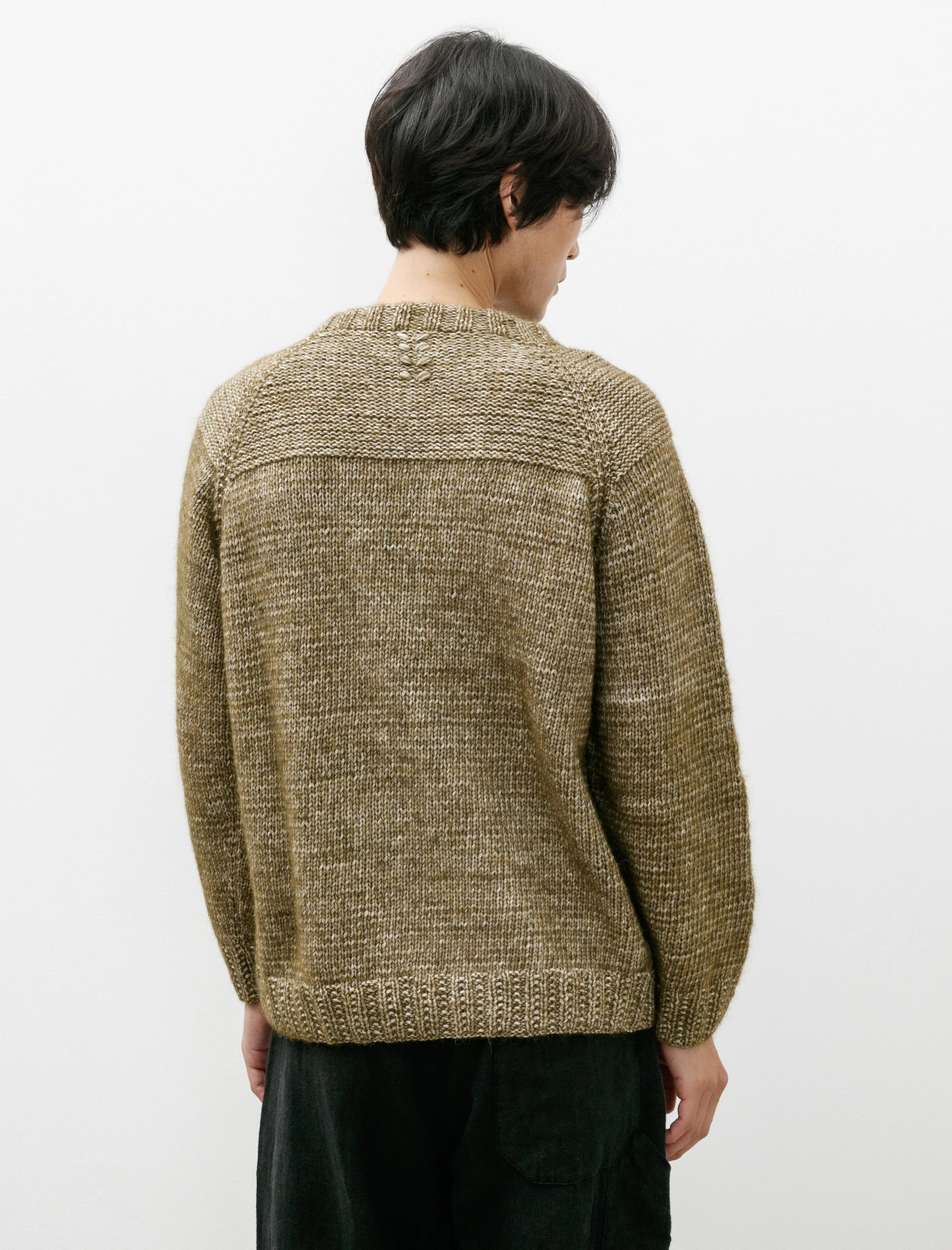 Mix Stitch Jumper Khaki