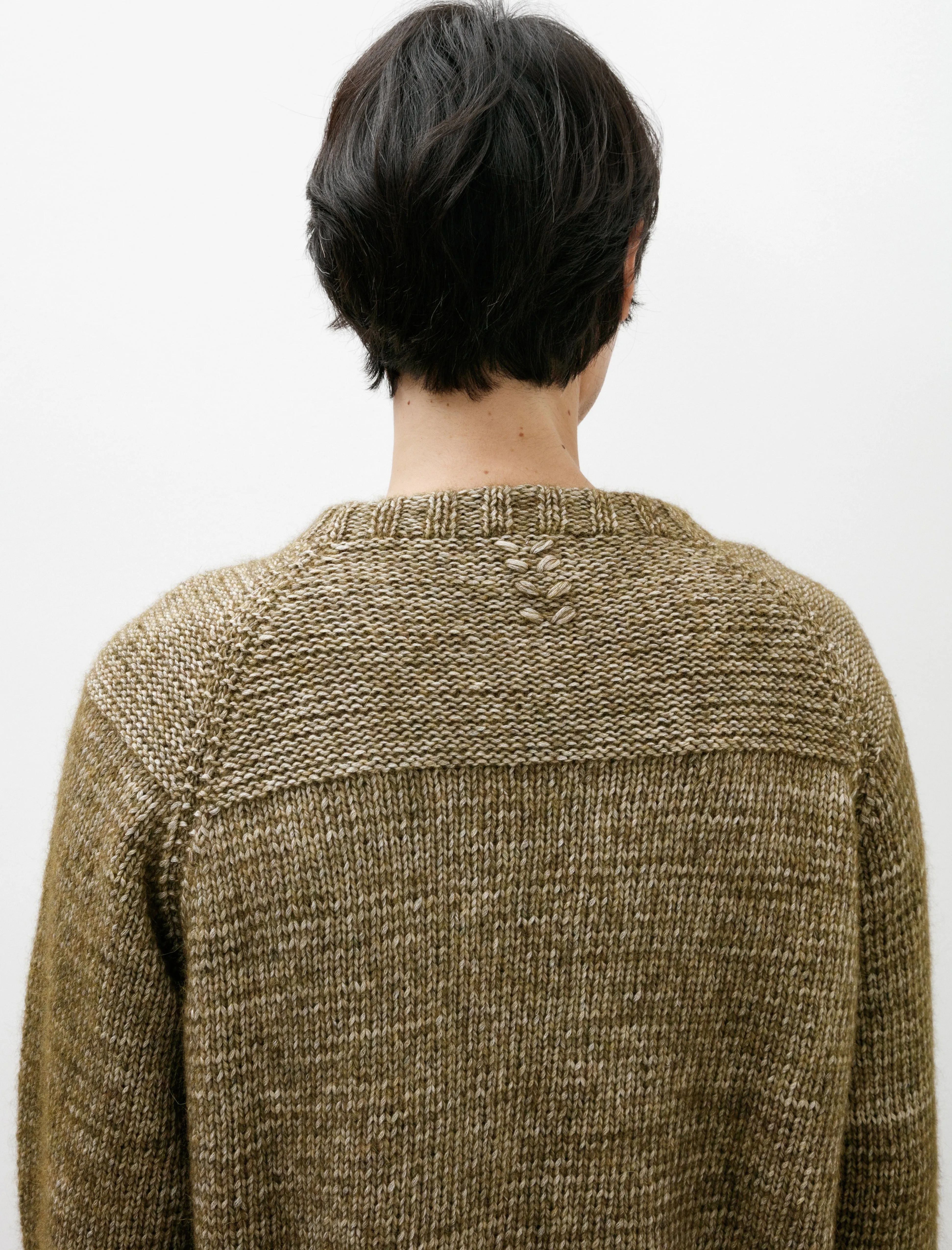 Mix Stitch Jumper Khaki