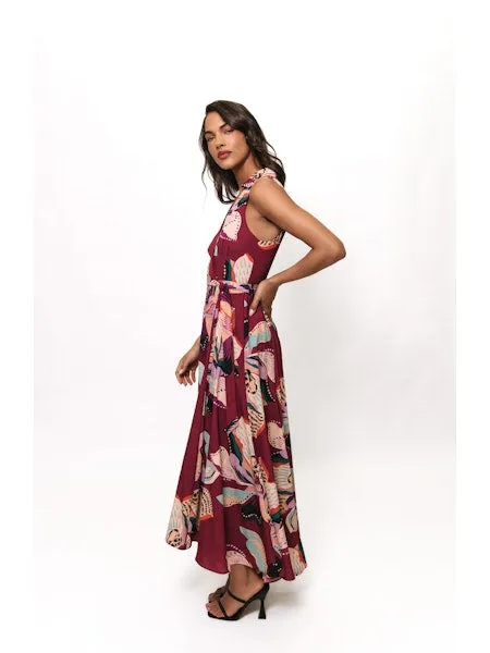 Plum Wrap Dress