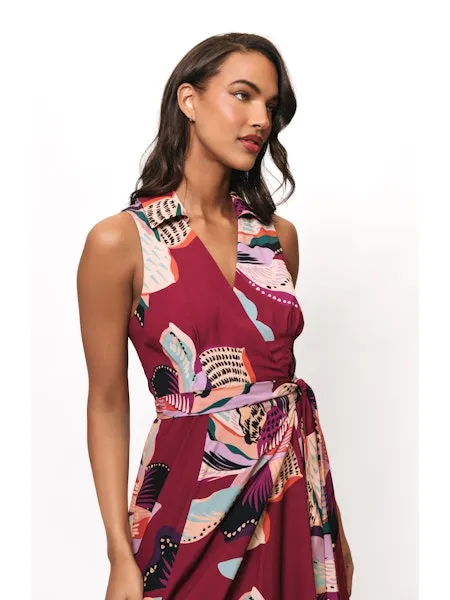 Plum Wrap Dress