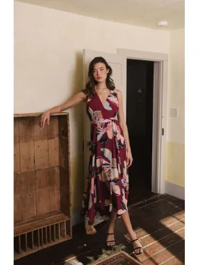 Plum Wrap Dress