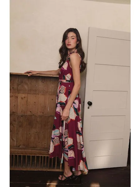 Plum Wrap Dress