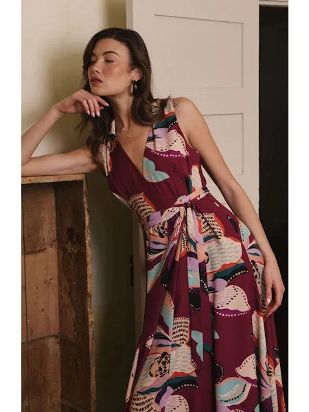Plum Wrap Dress