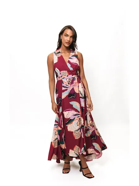 Plum Wrap Dress