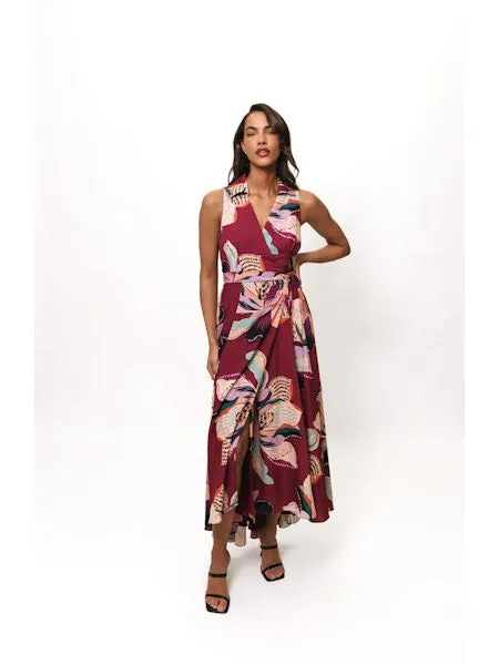 Plum Wrap Dress