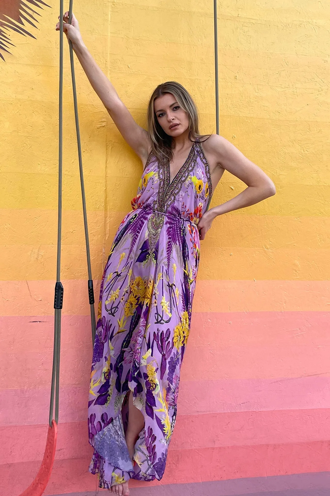 Purple Silk dress
