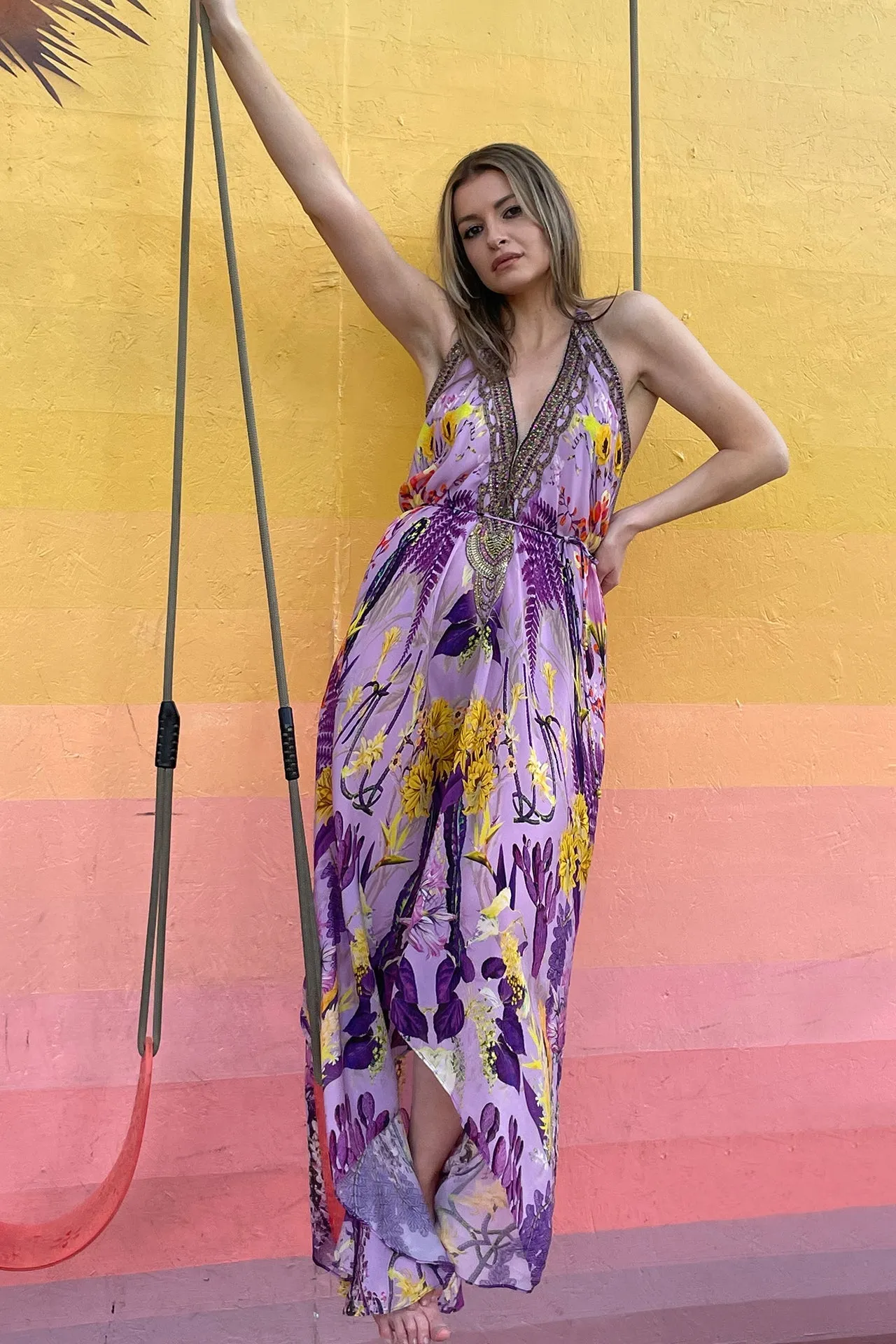 Purple Silk dress