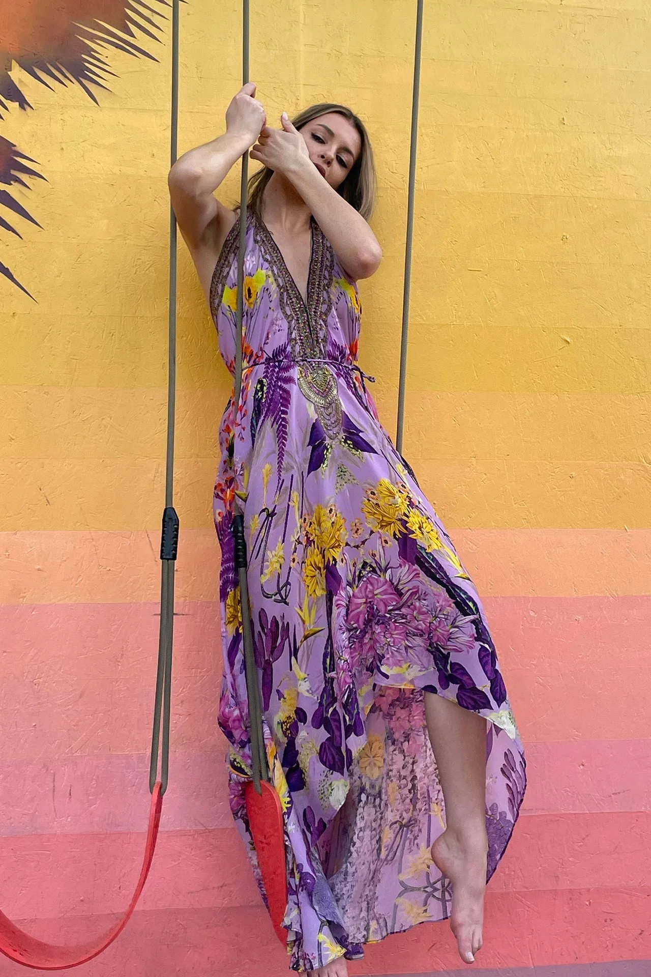 Purple Silk dress