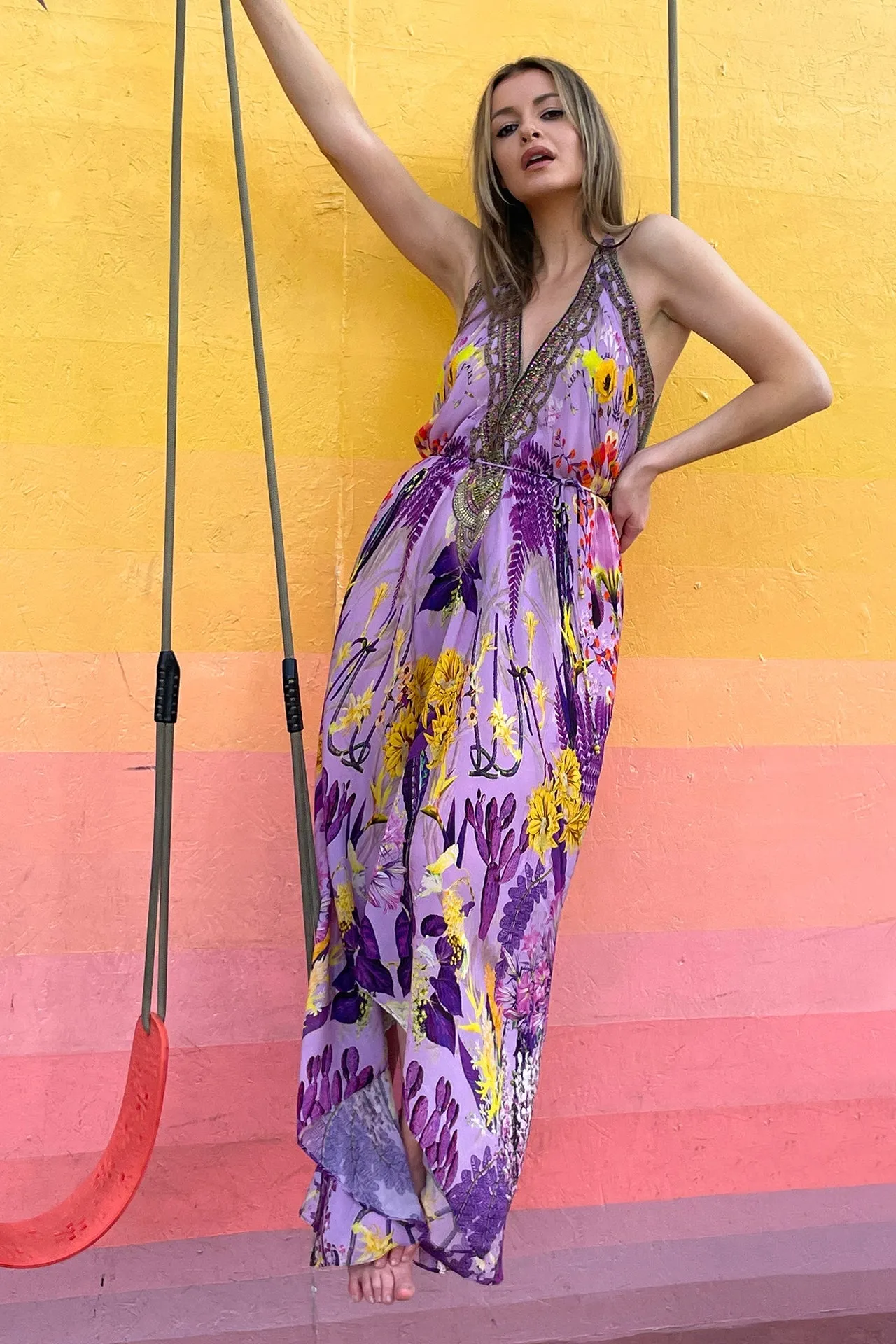 Purple Silk dress