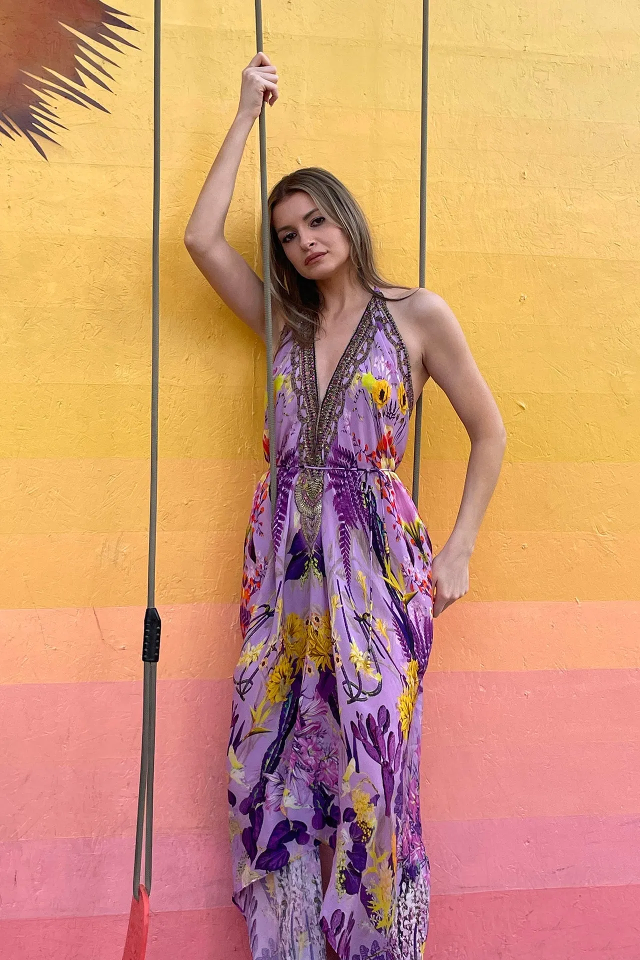 Purple Silk dress