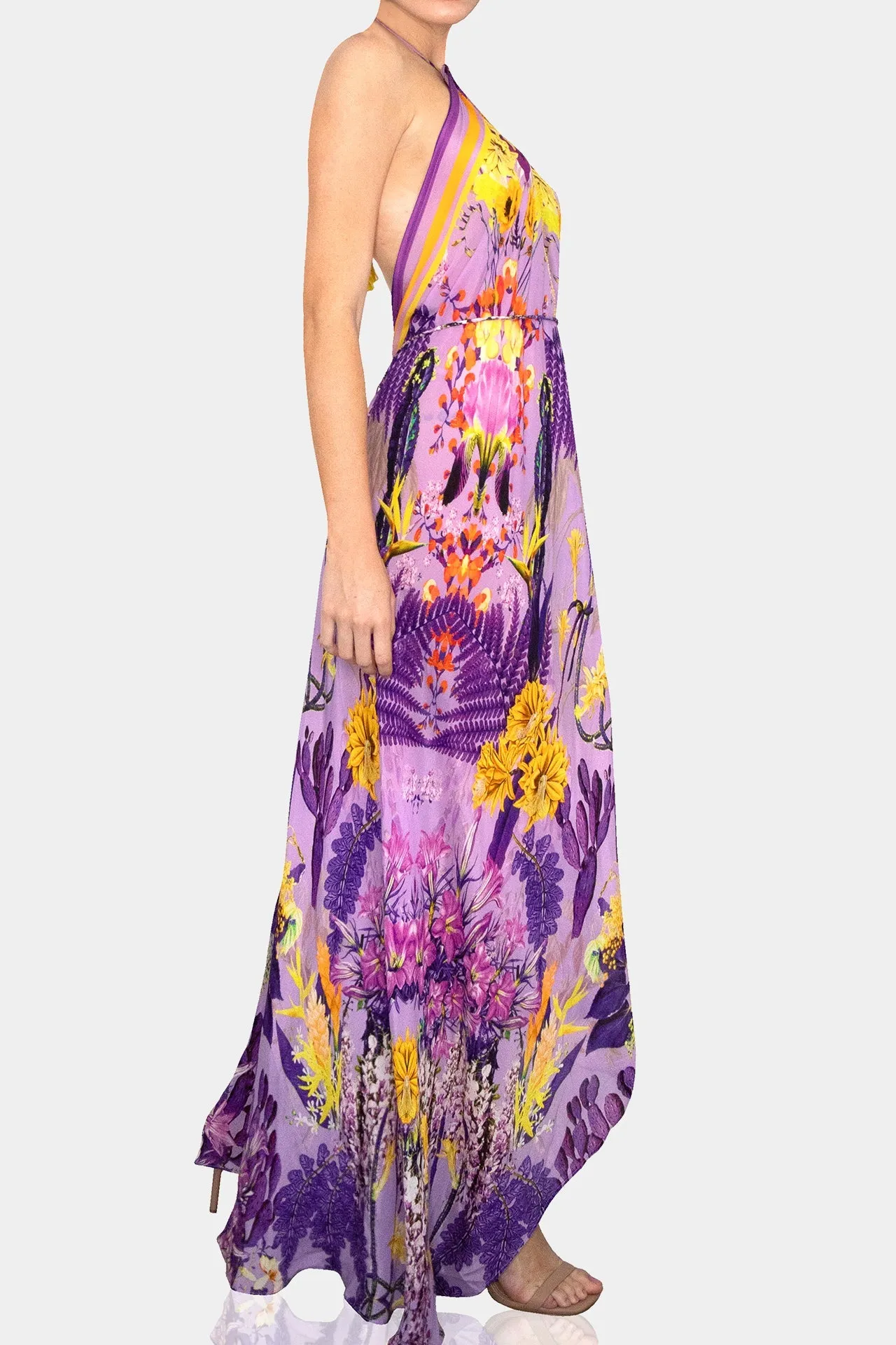 Purple Silk dress