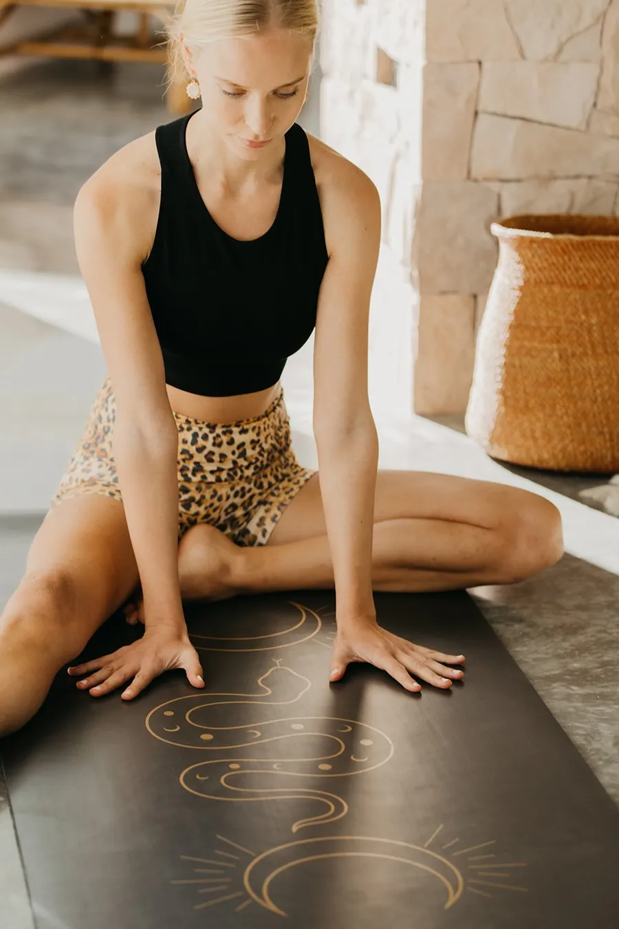 Serpent Yoga Mat Gold 5mm