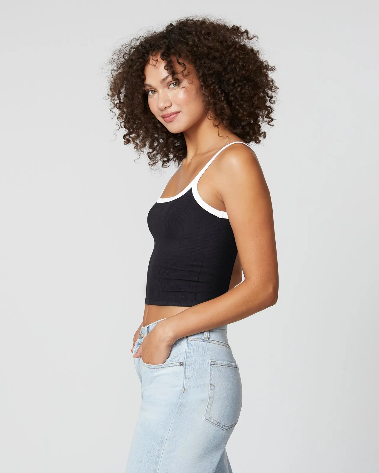 Sunburst Rib Crop Tank