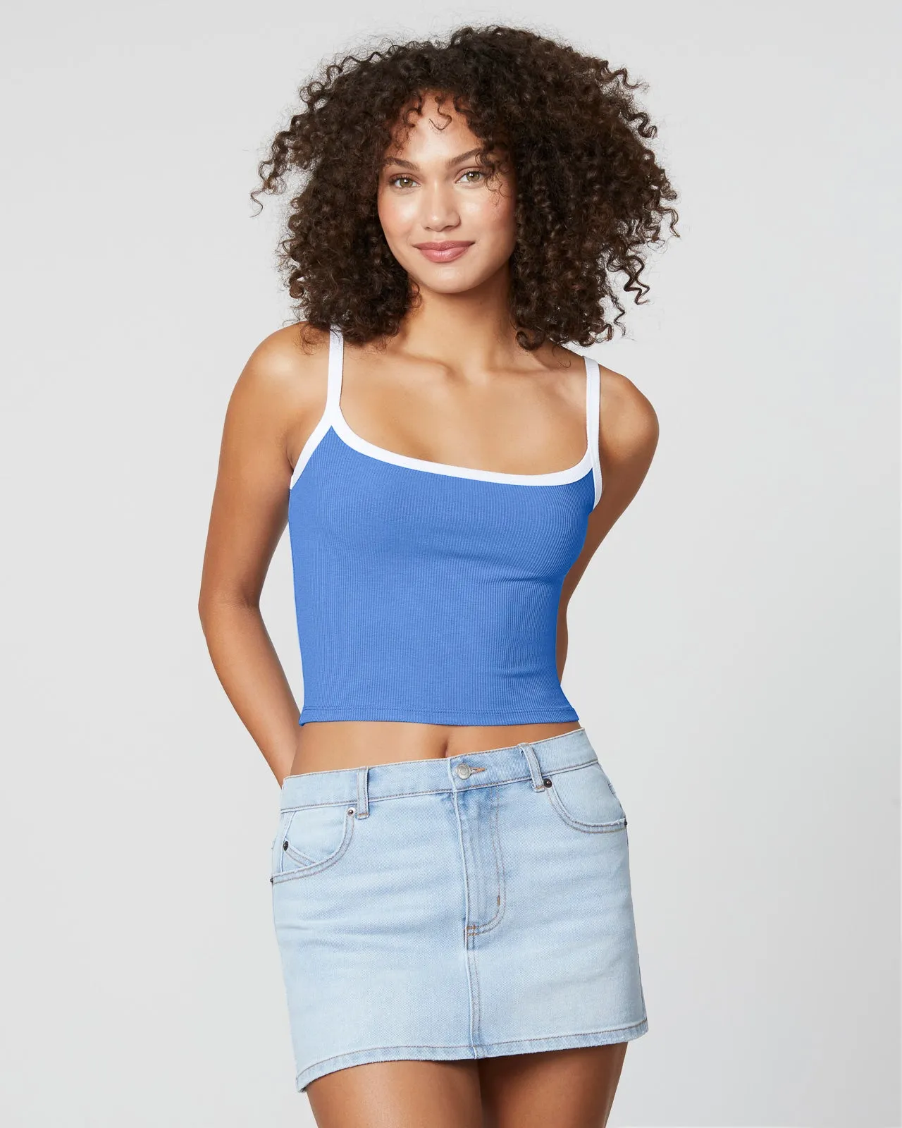 Sunburst Rib Crop Tank