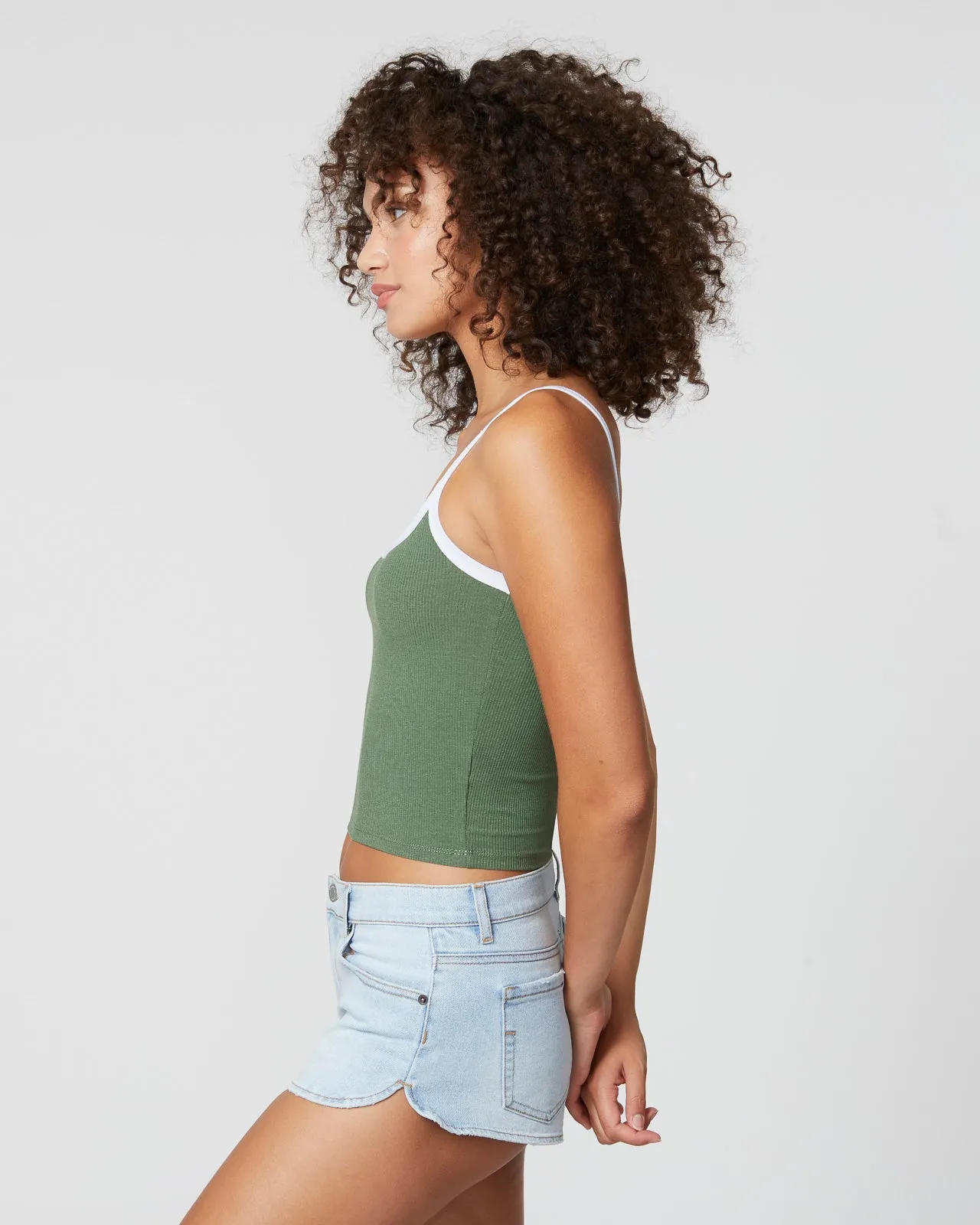 Sunburst Rib Crop Tank