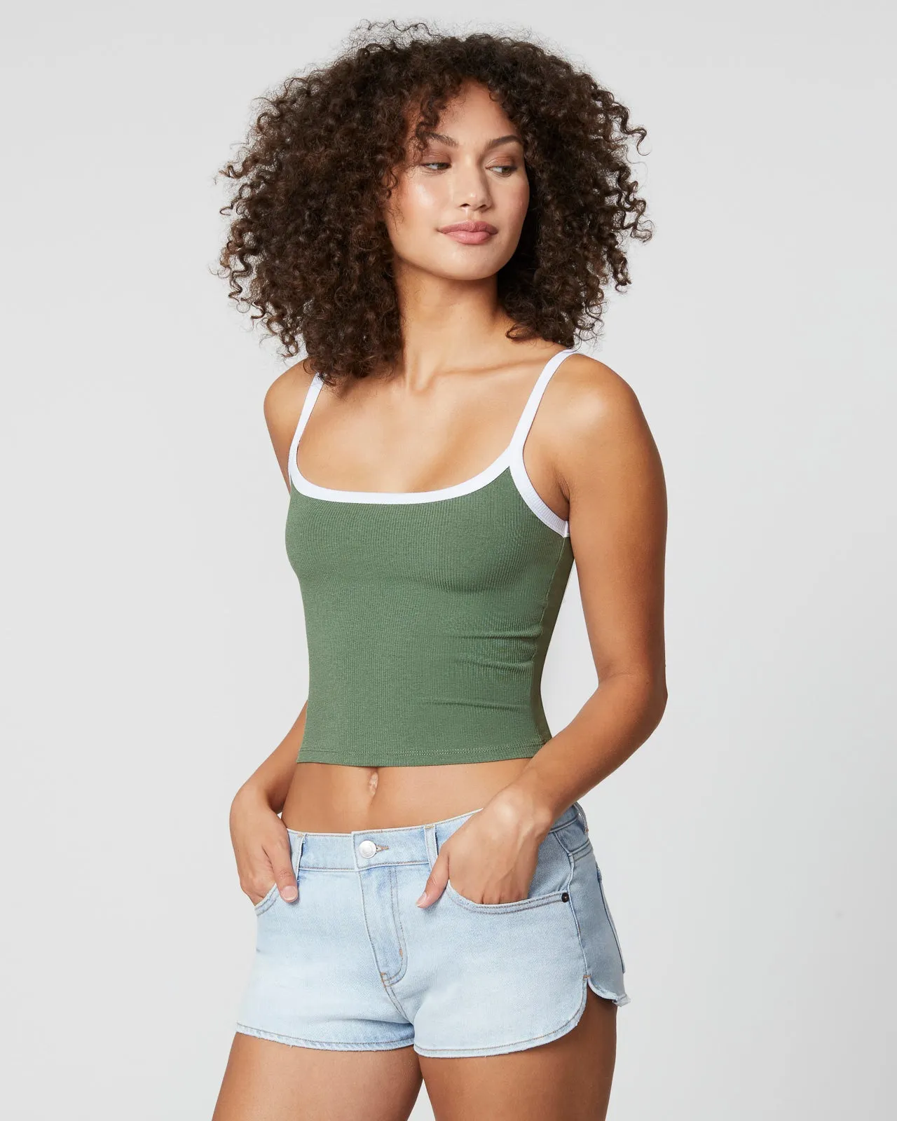 Sunburst Rib Crop Tank