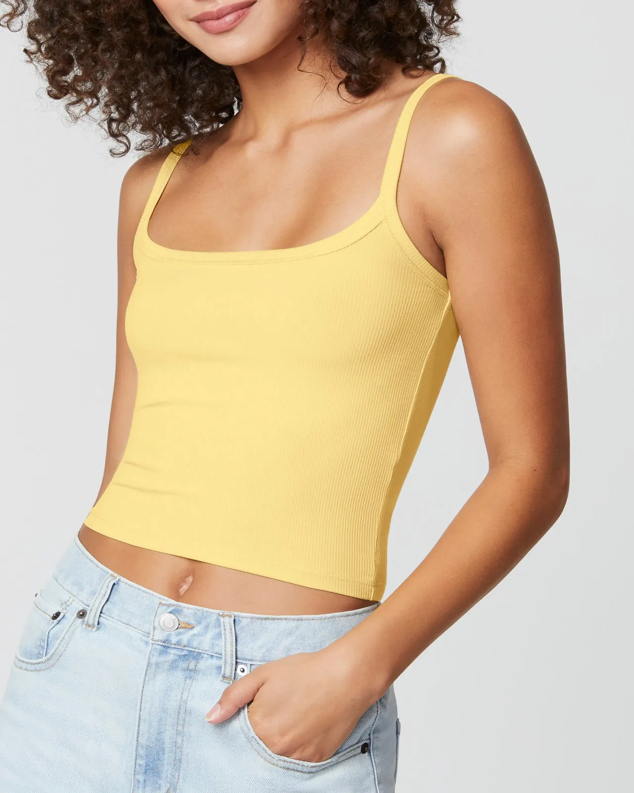 Sunburst Rib Crop Tank