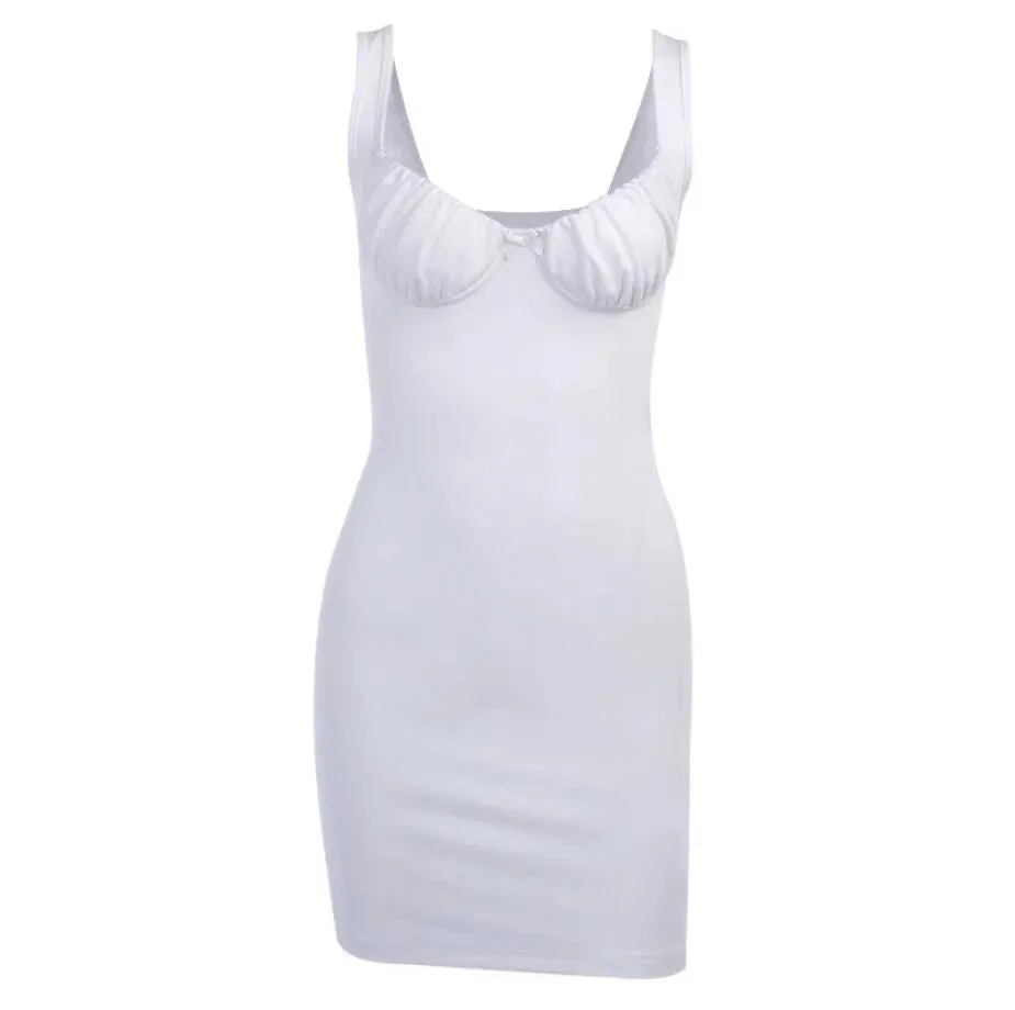 TAVIMART  -  Summer Sexy Dresses Bow knot pleated sling Backless Cross Bandage Bodycon Party Dress Pleated Stretch Short Vestidos Sundress