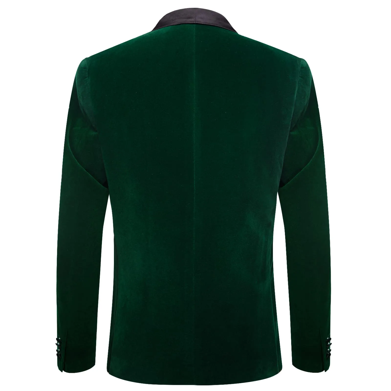 Ties2you Prom Suit Deep Green Solid Shawl Collar Button Up Mens Dress Suit Jacket