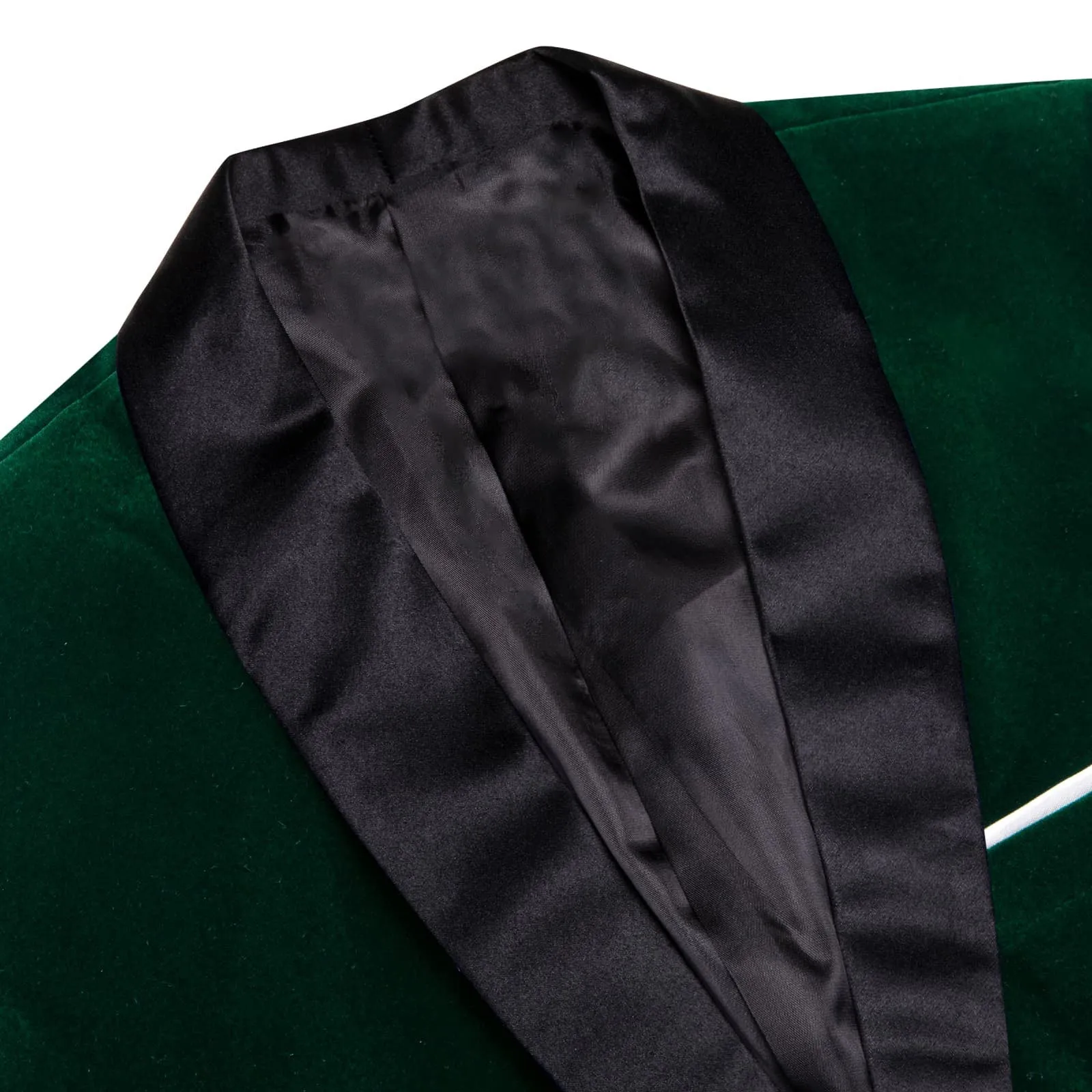 Ties2you Prom Suit Deep Green Solid Shawl Collar Button Up Mens Dress Suit Jacket