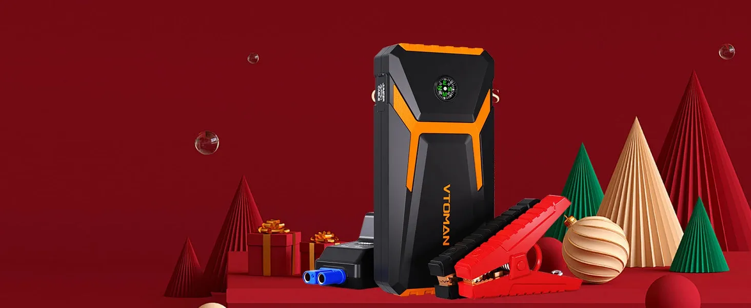 VTOMAN V6 Pro Car Jump Starter Power Bank 2000A Car Battery Charger Auto Emergency Booster Starting Device Jump Starter